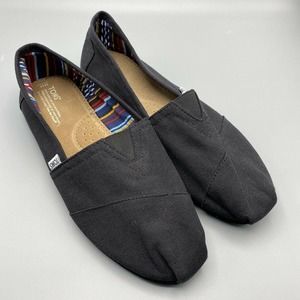 TOMS Alpargata Canvas Slip on Flats Shoes Men’s Size 11 Black